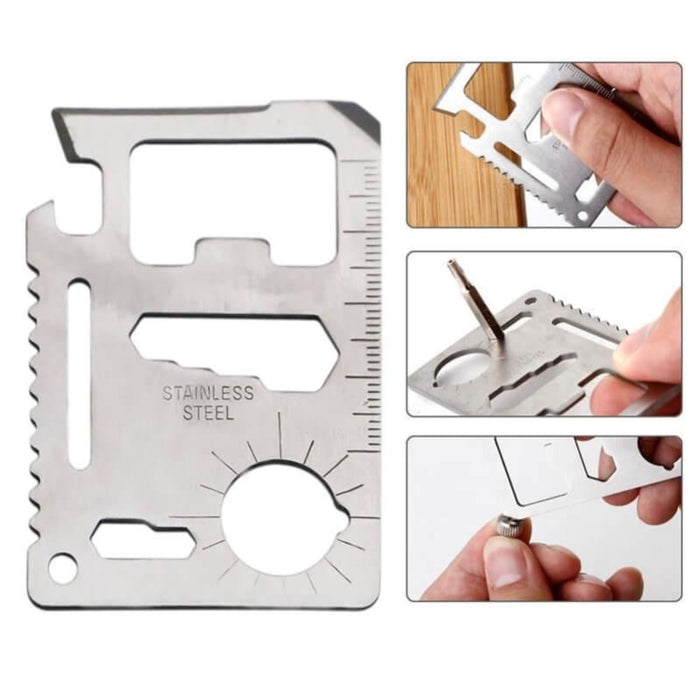 11 in 1 Credit Card Survival Multi Tool Accessories Clinks Australia