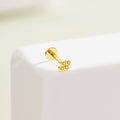 bean threadless nose stud
