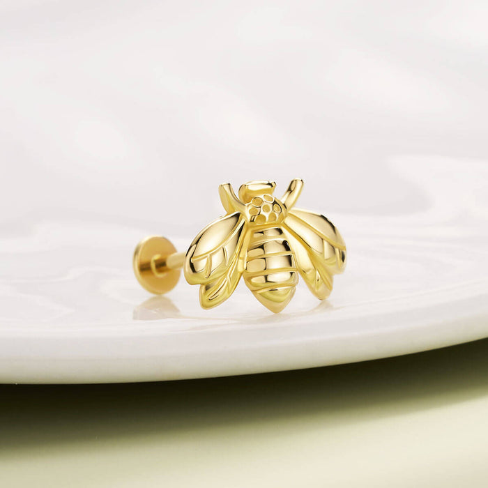 bee labret stud