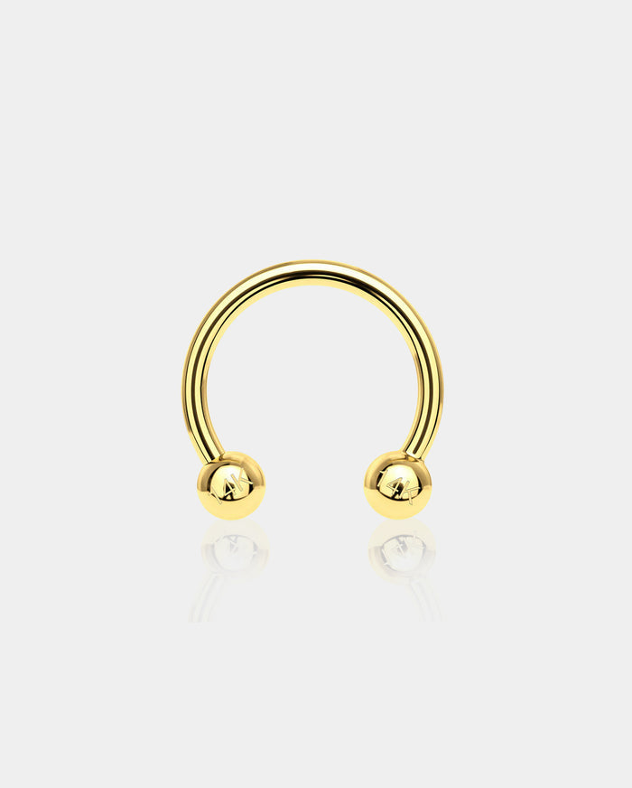 gold septum horseshoe