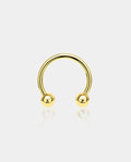 gold septum horseshoe