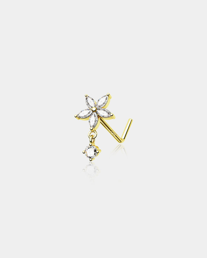 flower nose stud