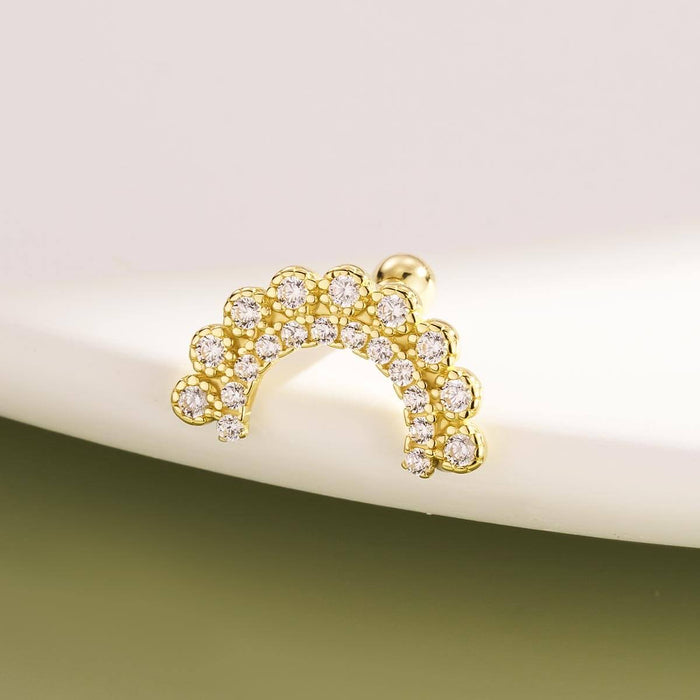 oufer curved cartilage earring