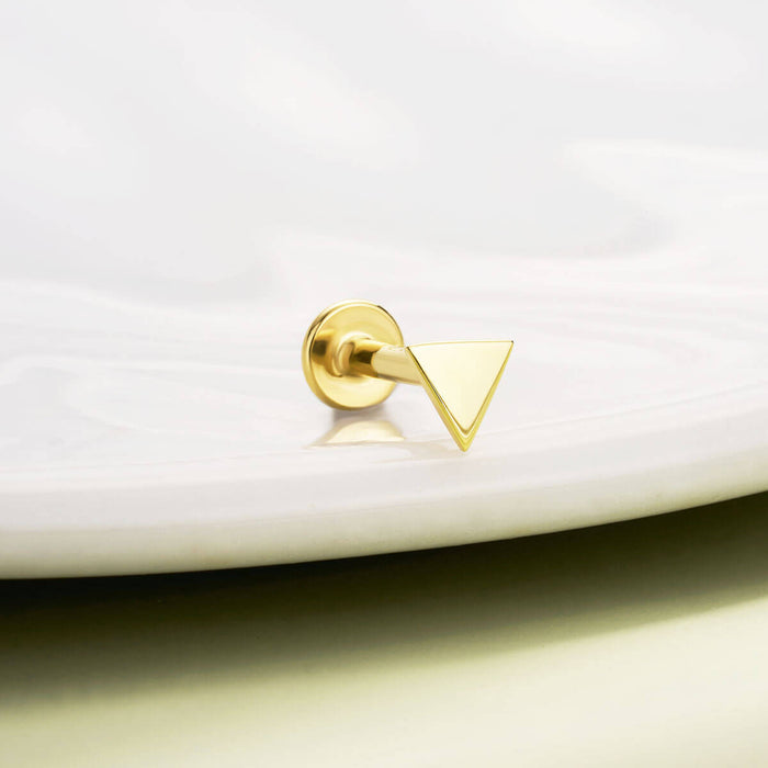 triangle nose labret stud
