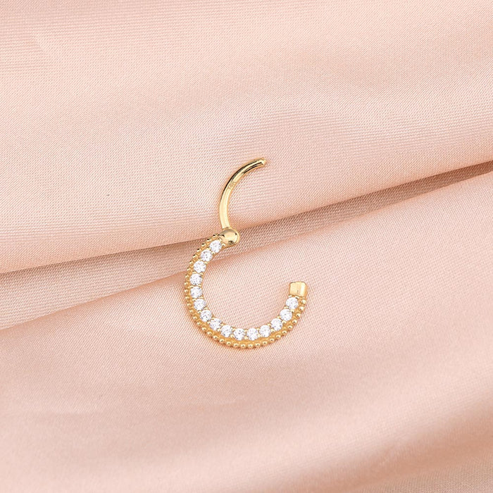 14k gold daith earrings clicker