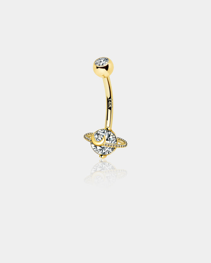 gold belly button rings