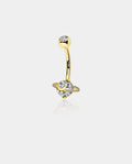 gold belly button rings