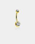 14 k gold belly rings