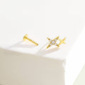 threadless nose ring flat back