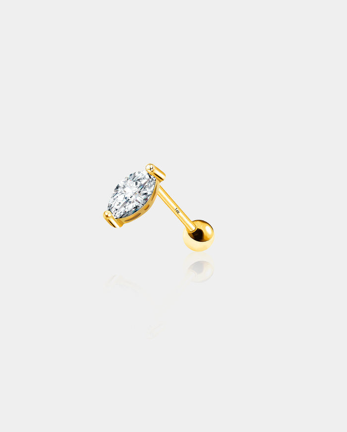 gold helix earring