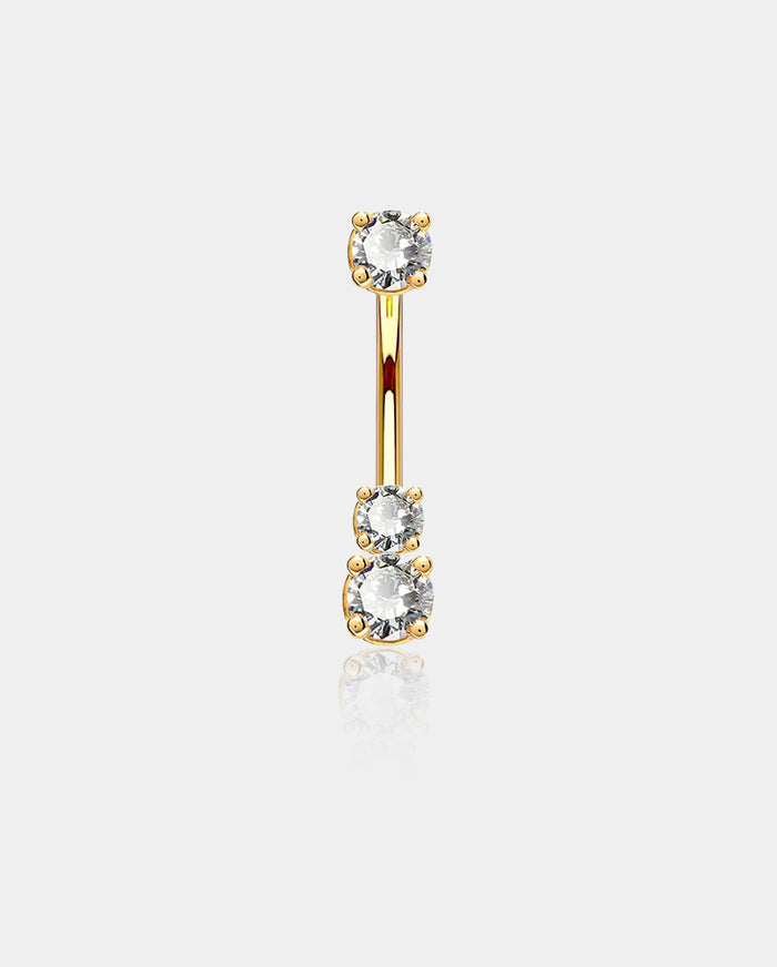 gold belly ring  - OUFER BODY JEWELRY
