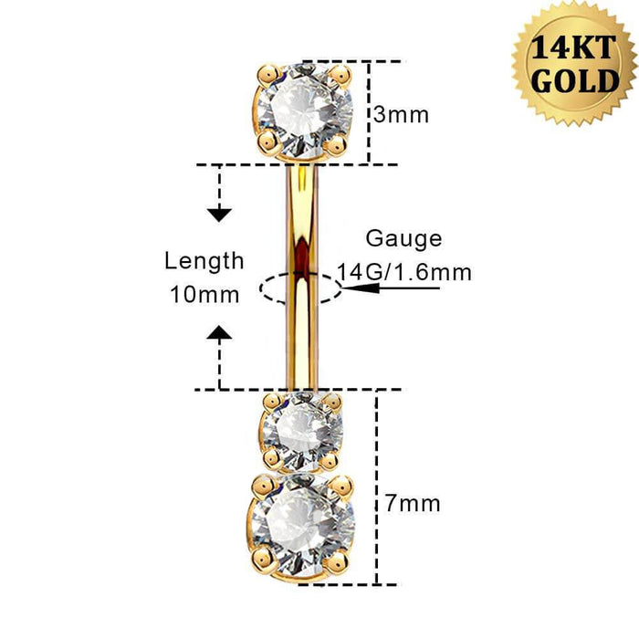 14g belly button rings  - OUFER BODY JEWELRY