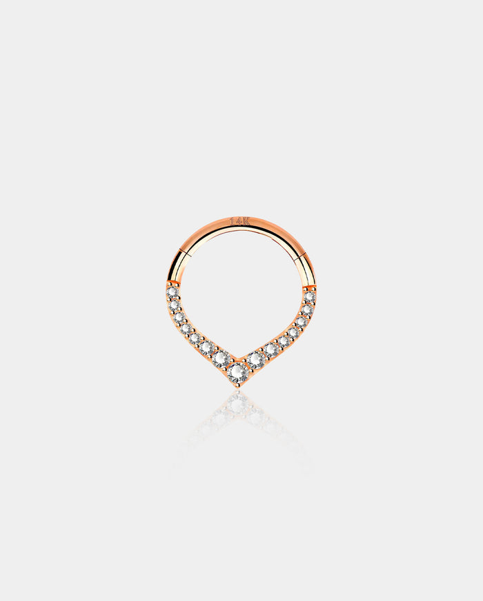 rose gold septum ring