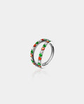 christmas 18 gauge nose ring