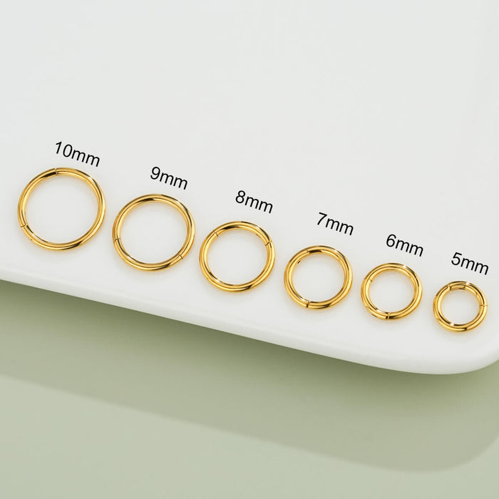 18G Minimalist Hinged Segment Nose Hoop
