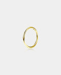 gold hoop nose ring