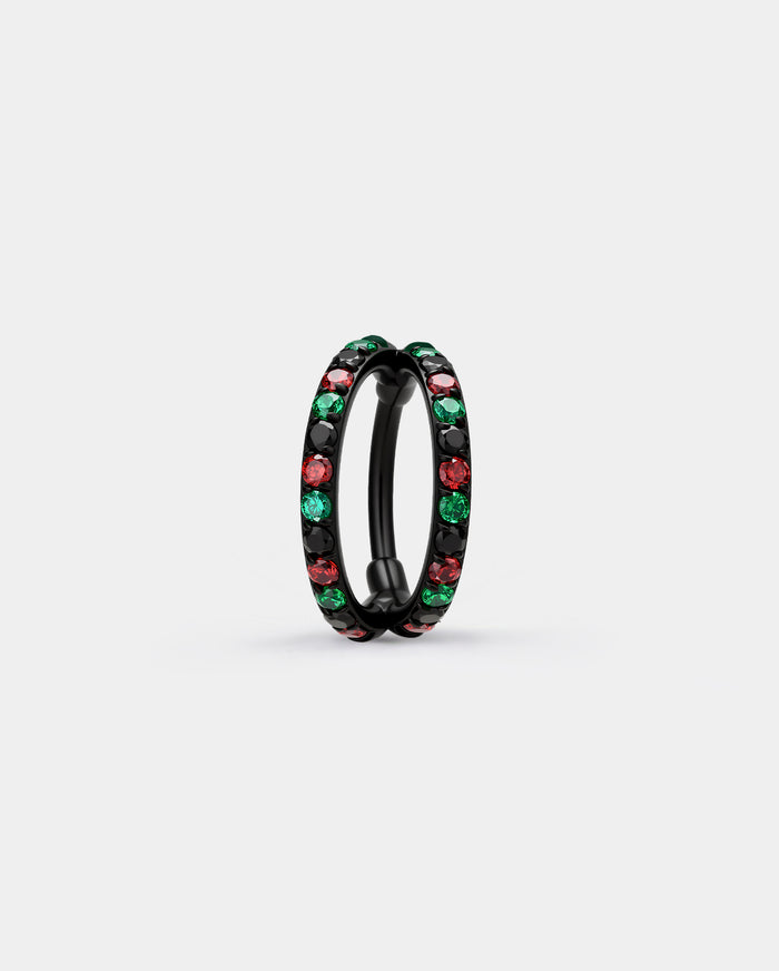 Black Halloween Nose Ring