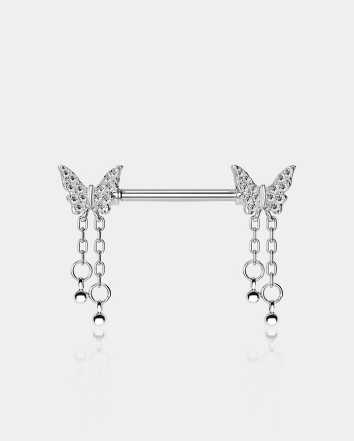 dangle nipple piercings