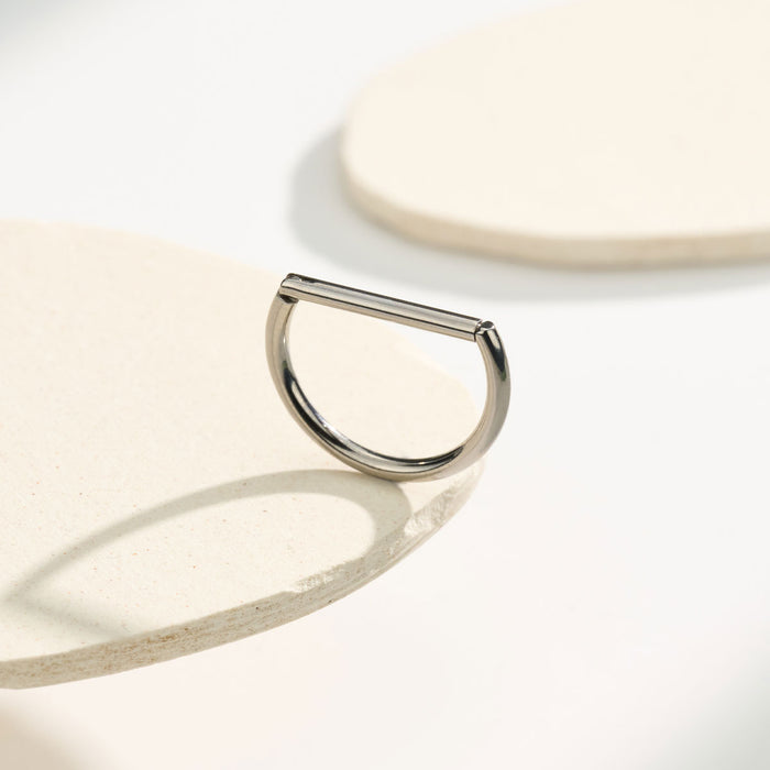 2PCS Half-Round Titanium Nipple Clicker