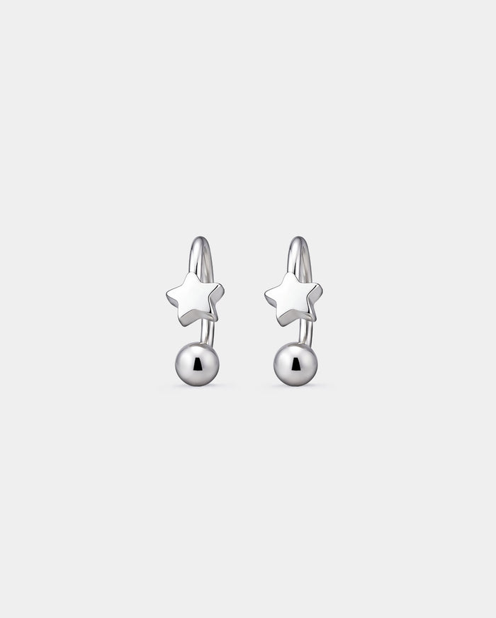 2PCS Star & Ball Lip Stud Set