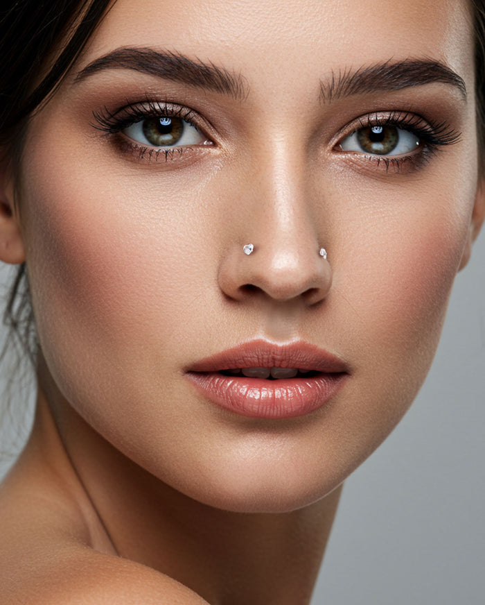 heart nose piercings