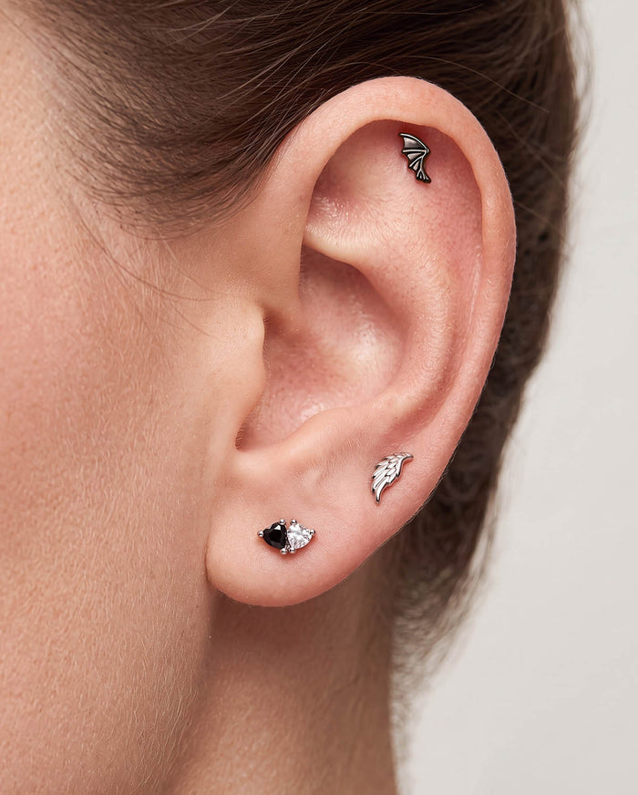 Angel & Devil Wing  cartilage piercing