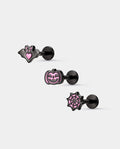 oufer halloween Spider Web Cartilage Stud Set