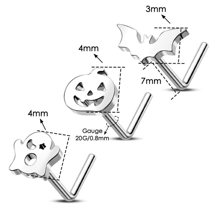 20g halloween nose stud