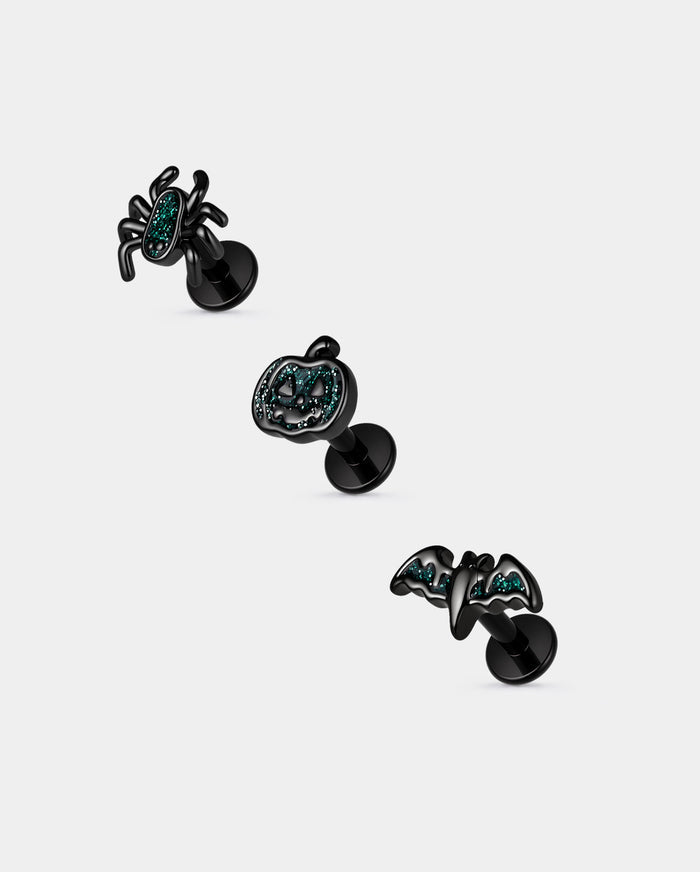 oufer spider pumpkin bat cartilage helix piercing