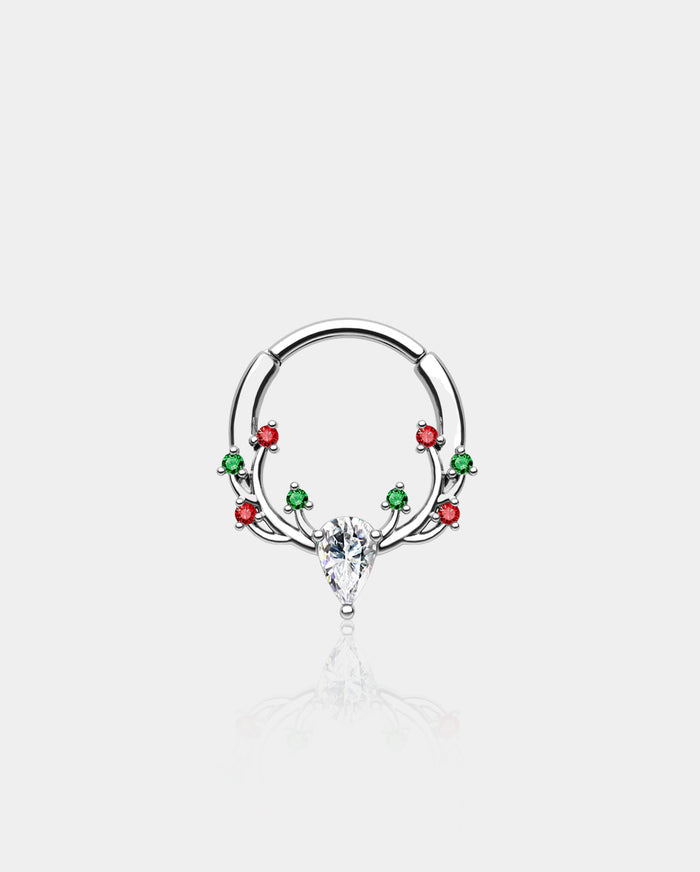 Antler Colorful Gemstone Septum Ring