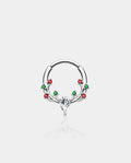 Antler Colorful Gemstone Septum Ring