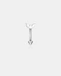 silver bat rook piercing ring