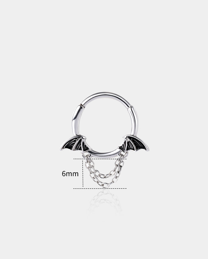 Bat Wing Chains Daith Septum Ring