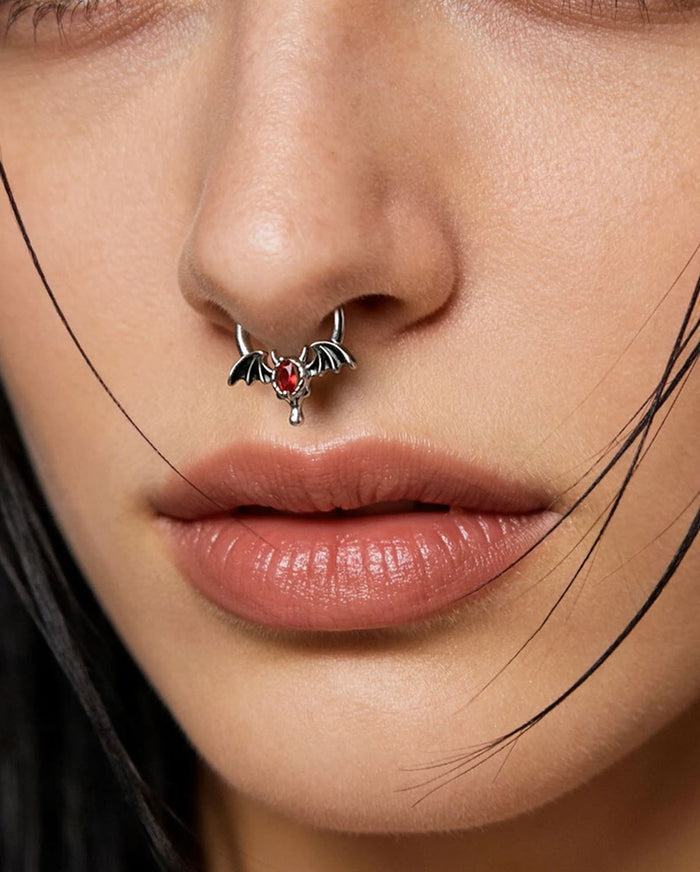devil eye septum piercing
