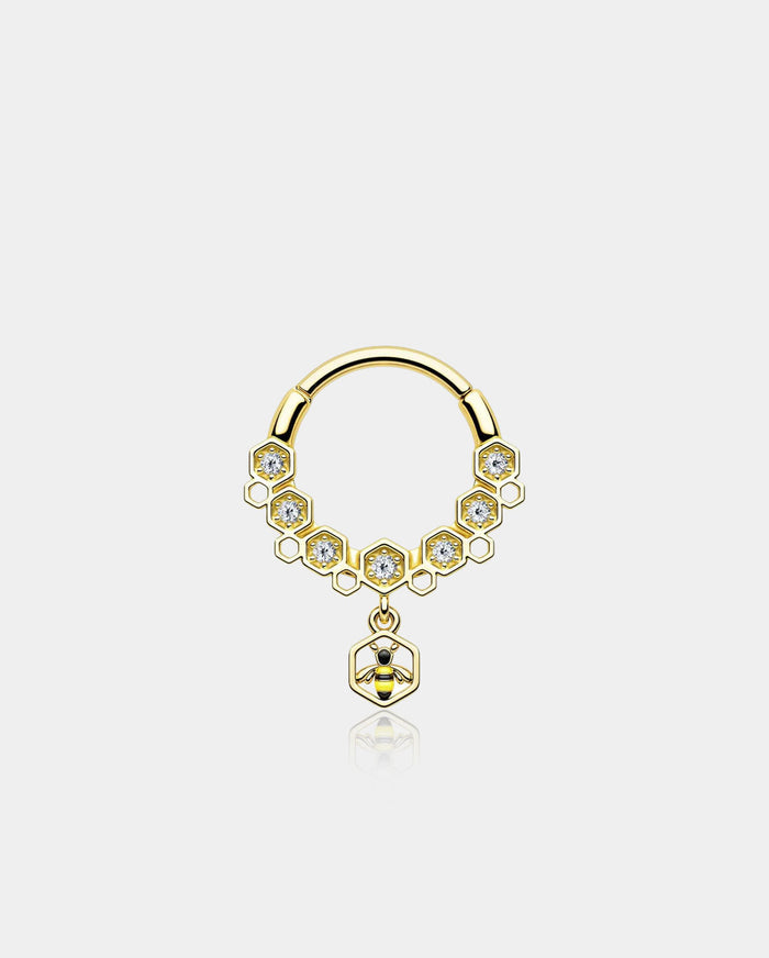oufer bumble bee septum ring