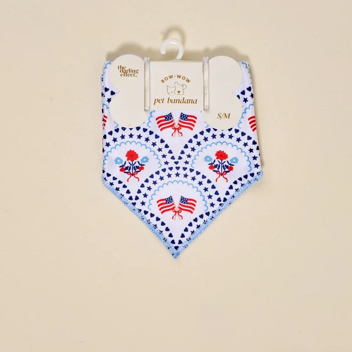 Bow-Wow Pet Bandana–All-American Darling
