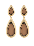 Brown Teardrop Earrings