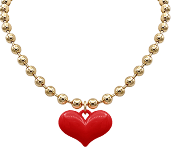Bubble Heart Necklace