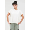 Capped Sleeve Mineral Wash T-Shirt