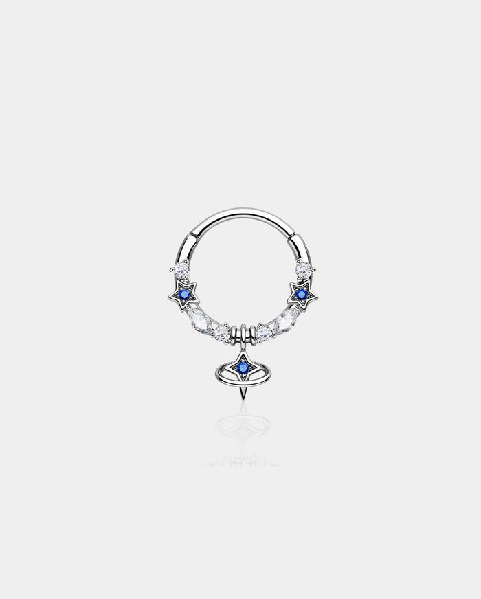 Celestial Star Segment Daith Septum Ring