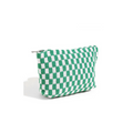 Checkered Zipper Pouch