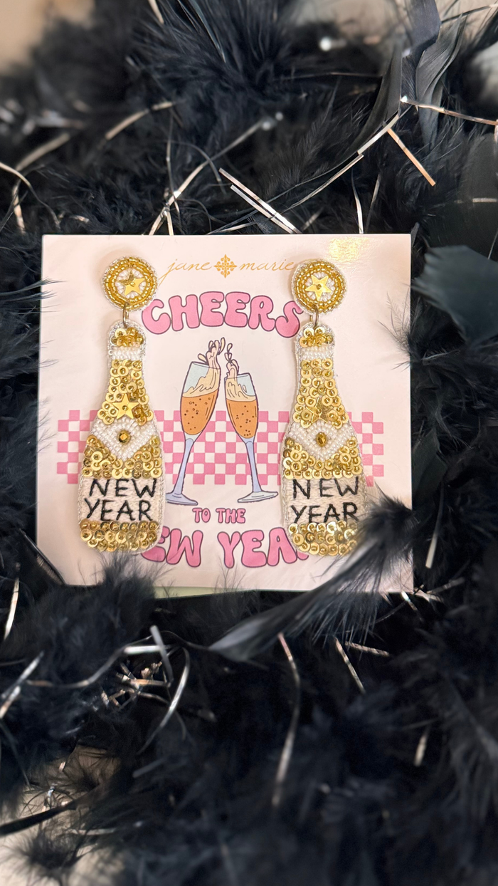 Cheers To The New Year Earrings