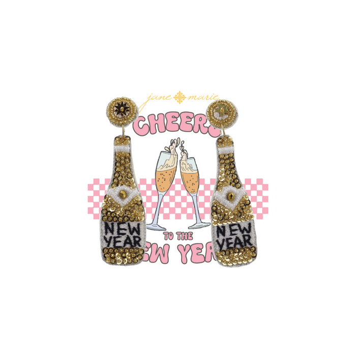 Cheers To The New Year Earrings