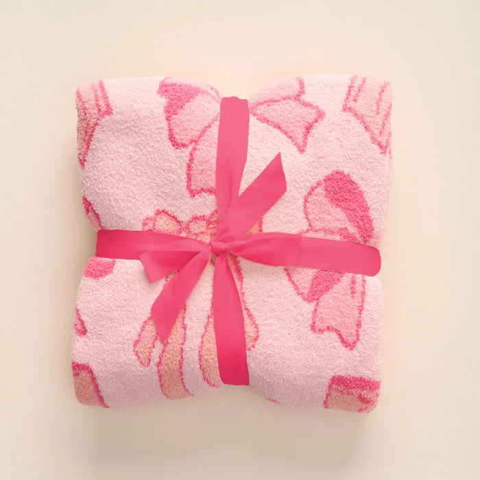 Cozy Dreams Luxe Blanket–Blushing Bows