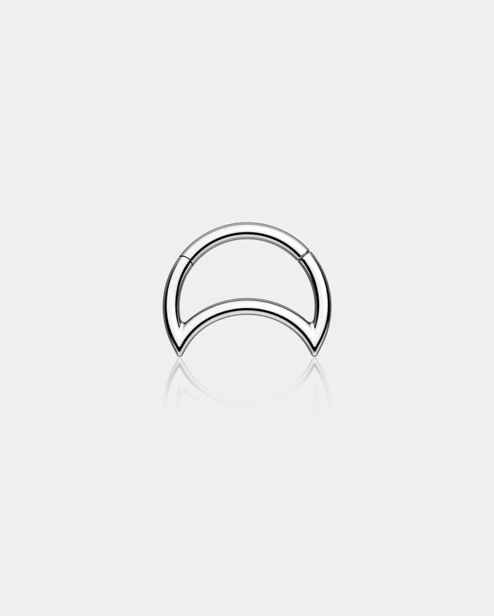 titanium moon daith earring - oufer body jewelry