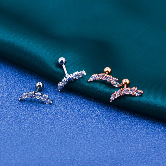 helix stud earrings - OUFER BODY JEWELRY