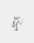 CZ Dangel Bow L-Shaped Nose Stud
