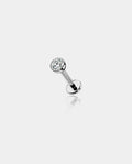 CZ Internally Threaded Titanium Labret Stud