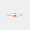 18k Gold Over Sterling Silver / January Garnet / 5