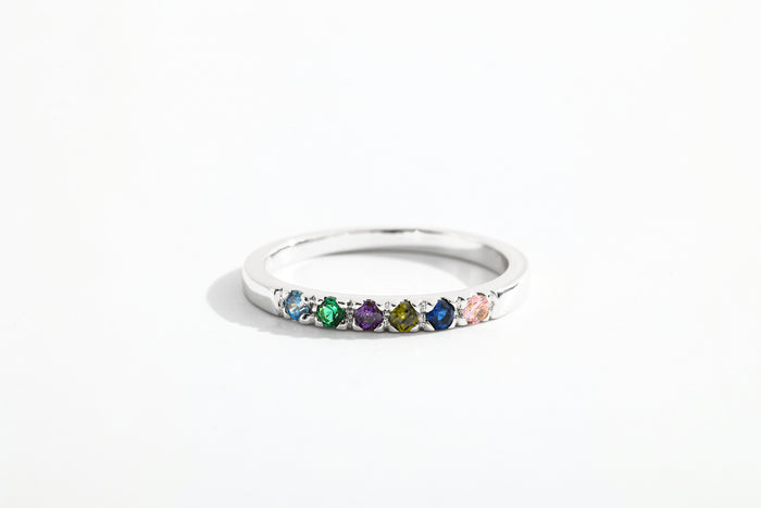 Dainty Stackable Birthstone Ring